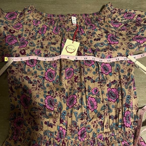 Raga by Anthropologie Jumpsuit Size XS Tassel Waist Tie Pockets Boho - Picture 5 of 8